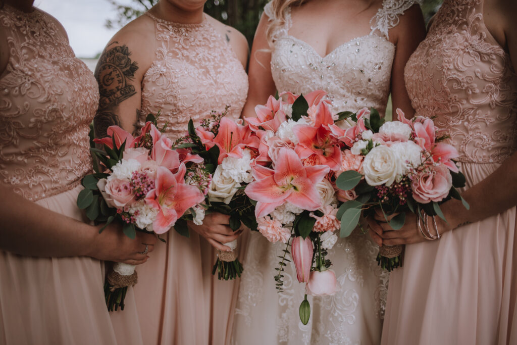 A Coral and Peach-Infused Wedding in Banff